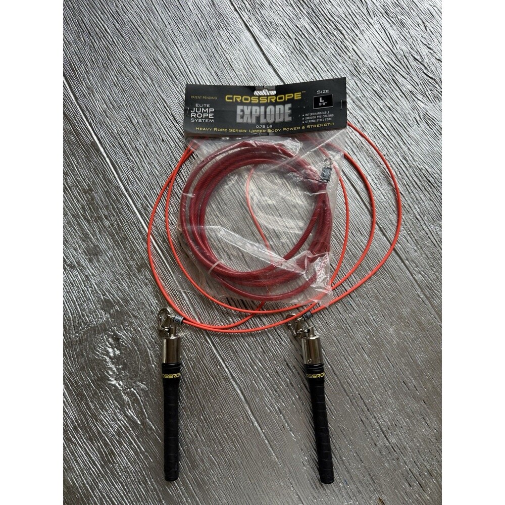 Crossrope 1st Gen Explode .75 LB Weighted Explode Jump Rope Set 2 Ropes Handles